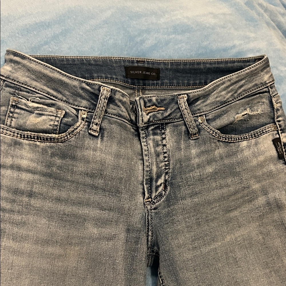 Silver Jeans Women's Light Blue High Rise Jeans